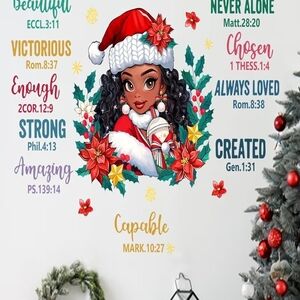 Colorful Christmas Wall Decal